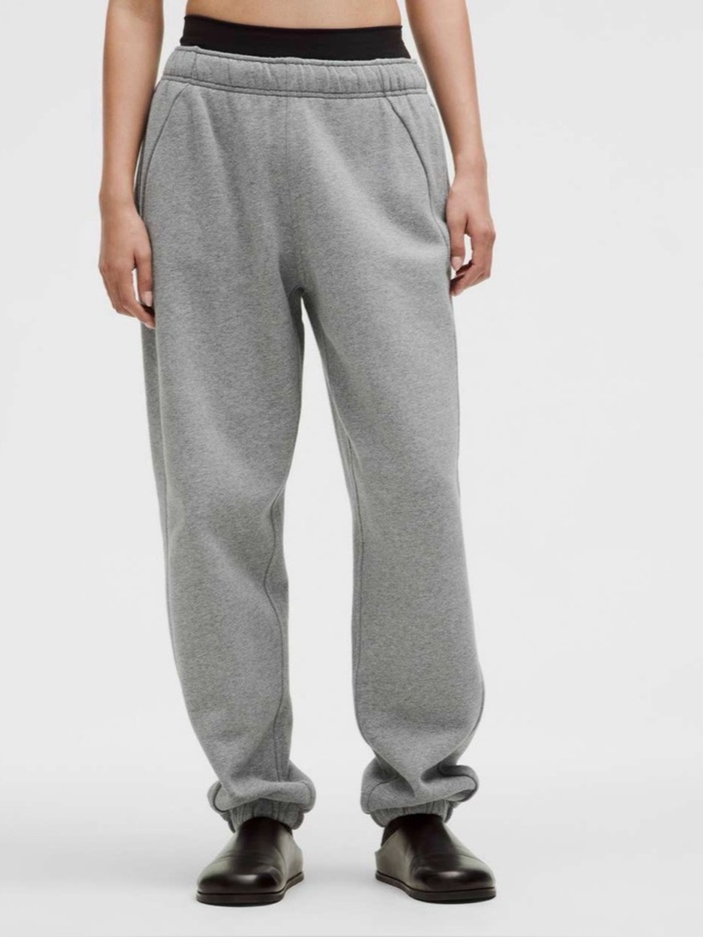 Lululemon Scuba Mid-Rise Oversized Jogger Regular XXS Heathered Medium Grey Cozy